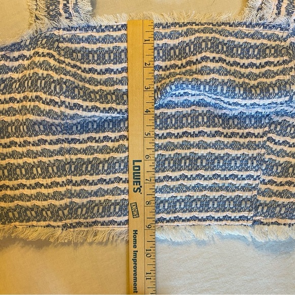 House of Harlow 1960 Tweed Top and Skort Set in Light Blue/Cream/Pink Size 12 - Picture 16 of 16